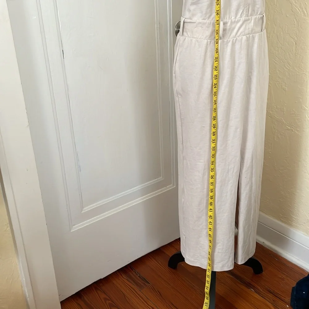 NWOT Free People Beach Free Low‎ Back Maxi Halter Dress Cream Tan XS Oversized